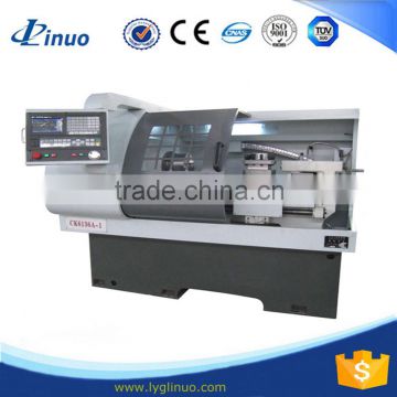 CK6136A-1low cost high precision cnc lathe with automatic bar feeder