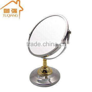 Small desktop two way glass cosmetic mirror