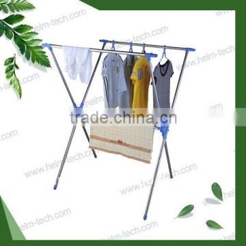 Stainless steel X-shape drying clothes rack