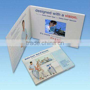 2015 4.3inch lcd video postcards gift, in Print lcd video brochure