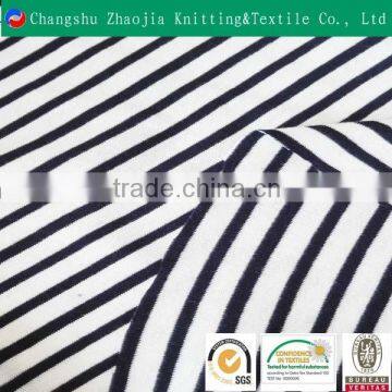 Trustworthy supplier custom 100% cotton yarn dyed printed black and white stripe curtain fabric