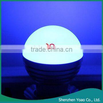 E27 3W RGB LED Light Bulb 85-265V photo-3