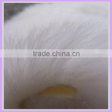 100% acrylic 40mm heavy weight AH White winter wedding dresses fur rabbit fur plate white fabric china suppier