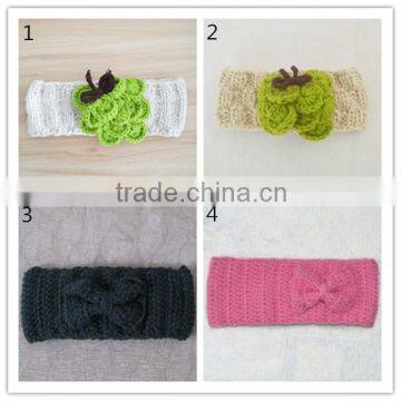 kids knitted winter headband girls crochet ear warmer headband