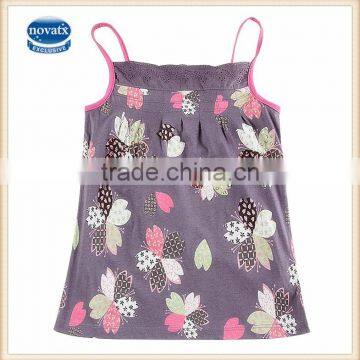 (N6226) 2-6y nova kids wear toddler girls vest hot bead tank top child girls