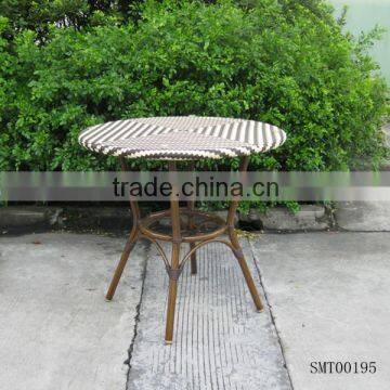 Plywood fireproof surface wood imitation steel base dining table