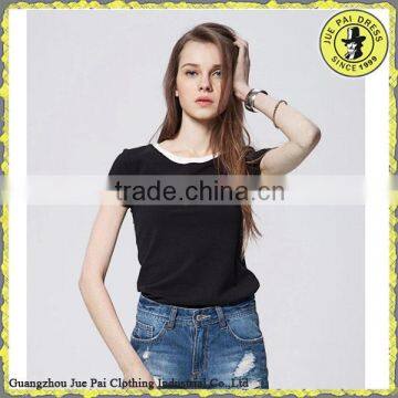 Women t shirt Supplier/Custom Printing Ringer t shirt/t shirt Wholesale China