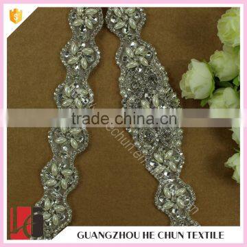 HC-1494-1 Hechun New Design Crystal Jewelry Beaded Wedding Sash