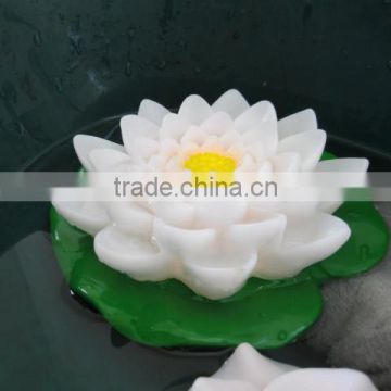 Flameless battery operated flower shape floating led candle light