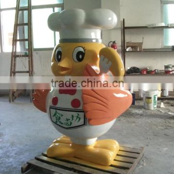 Fiberglass Market Decoration Fiberglass Chick Chef