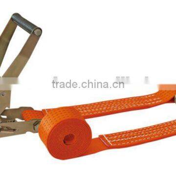 ratchet tie down strap with J hook