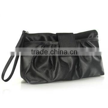 Satin Cosmetic bag with closer