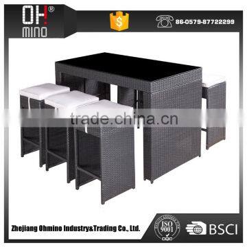 Price rattan table bar and chairs stool