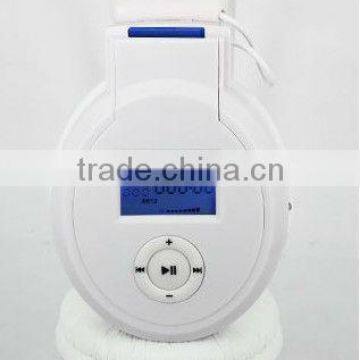 2013 new product hot selling stereo bluetooth SD MP3 earphone with microphone +FM from shenzhen factory