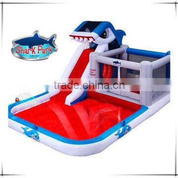 Shark used inflatable water slide for sale, big inflatable water slide, water slide for adults
