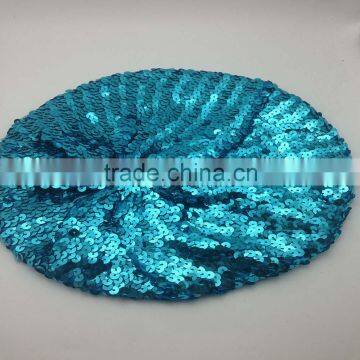 Women's Fashion Sequins Beanie Dance Hat/ladies' Gold Sequined Cap/girl's Knitted Sequin Beret photo-3