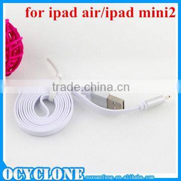 Flat USB cable for ipad air/mini2,tablet pc data cable