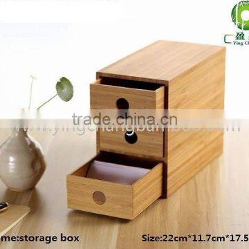 small bamboo accessory storage drawer