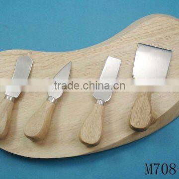 New Design Cheese Tool Set With Cheese Board