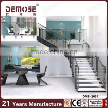 morden L shape outdoor steel beam stairs