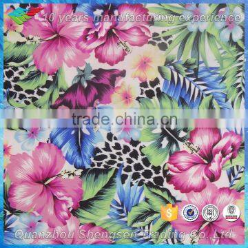 flower print spandex elastane material supplier