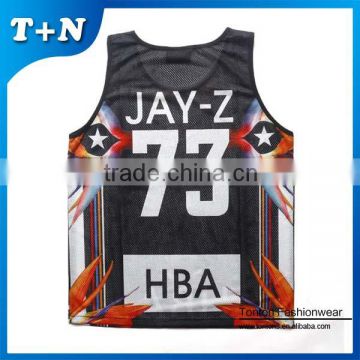 sublimation printed blank 100 cotton men tank top