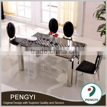 Lastest design dining room set stainless steel table dining table designs