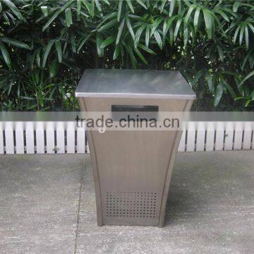 Outdoor trash can stainless steel waste bin