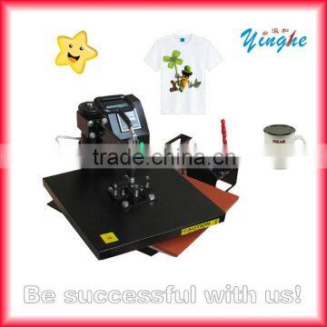 2 in 1 Sublimation heat press machine for sale with high quality for Tshirt and mug