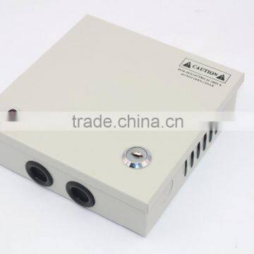 Manufacture High Quality 12V 3A Power Supply Box 4CH Psu for Cctv System YJS-A02