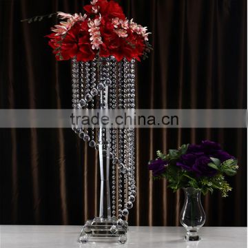 2016 new wholesale home decoration crystal glass flower stand