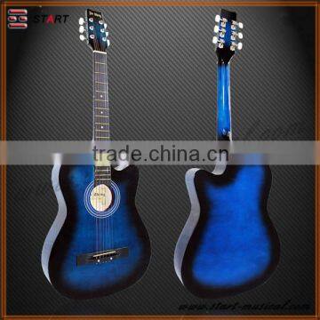 Hot Sale Top Quality Blue Acoustic Guitar