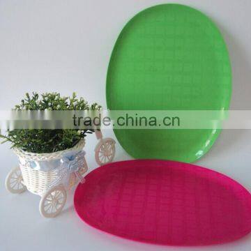 Colorful Plastic Oval Plate