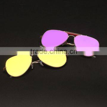 New product high quality reflect light sunglasses with color film