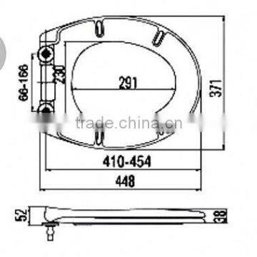 Ceramic Toilet Seat High Quality D Shap Toilet Seats