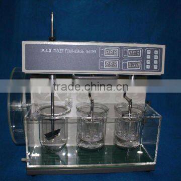 PJ-3 type Tablet Four-usage Tester (hardness, friability, dissolution, disintegration))