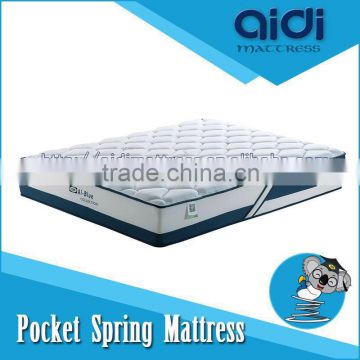 Luxurious Pocket Spring Dunlop Latex High Density Foam Sponge Mattress With High Quality Coolmax Fabric