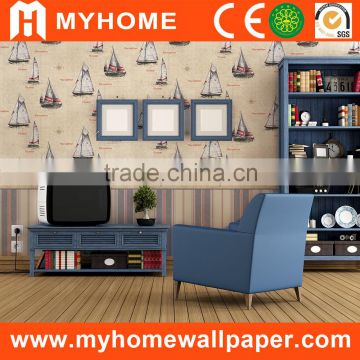 52105 wall papers home decor,stripes wallpapers,pvc vinyl wall paper