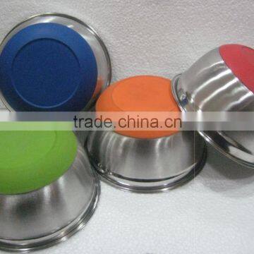 Stainless Steel Mixing Bowl with Silicon Base