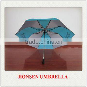 Two foldable golf umbrella for promotion