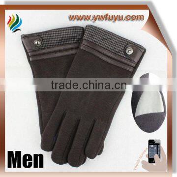 finger touch screen gloves for smartphone with conductive materials on fingertips,black,heather grey,coffee,navy