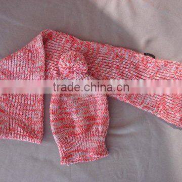 TYTP006 Fashion Two Piece Suit (Knit Scarves & Hat ) With Knitted