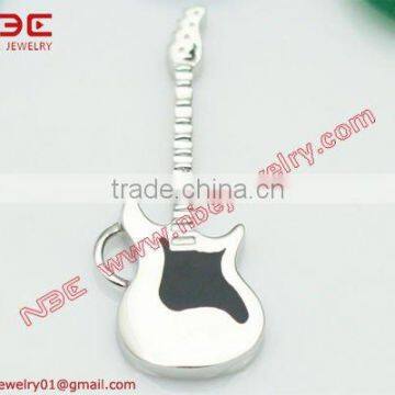 925 silver charm pendant guitar shape