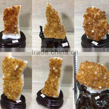 High Quality Rough Citrine Crystal Geode Wholesale Price