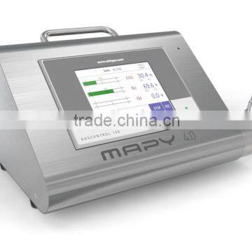 Analysing System for the monitoring of protective atmospheres in food packaging (MAP).