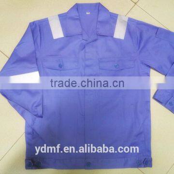 100% cotton long sleeve man work suit Malaysia design workwear