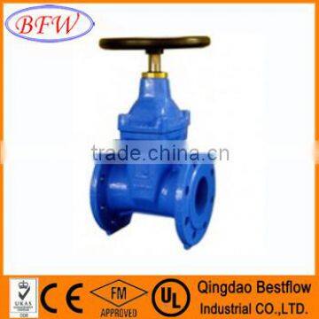 ANSI non rising stem ductile iron cast iron soft rubber type gate valves