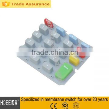 tactile rubber panel embossed silicone rubber buttons