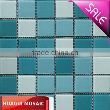 Green mix color glass mosaic national pool tile HG-448009