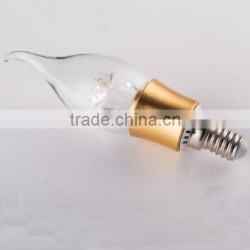 4.5w home decorative light e14 lotus lens dimmable candle led corn light